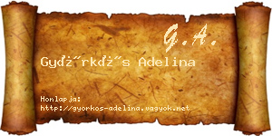 Györkös Adelina névjegykártya